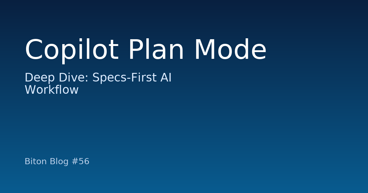 Copilot Plan Mode Deep Dive